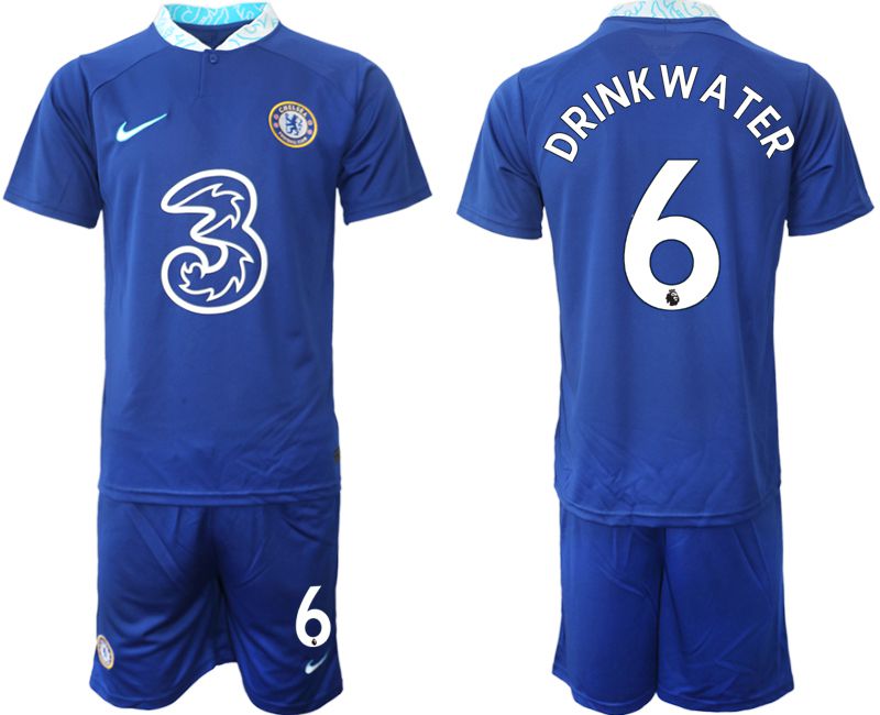 Men 2022-2023 Club Chelsea FC home blue #6 Soccer Jersey